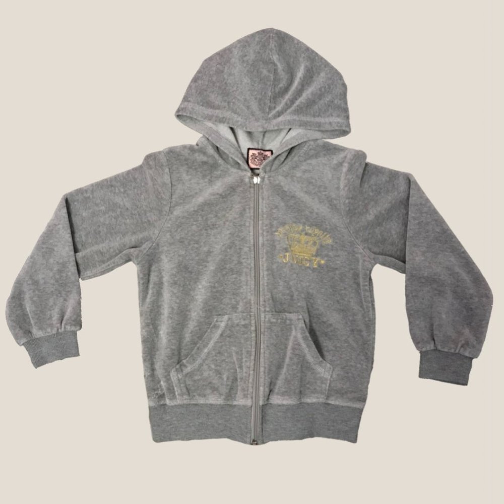 Grey Juicy Couture Velour Zip up!👑